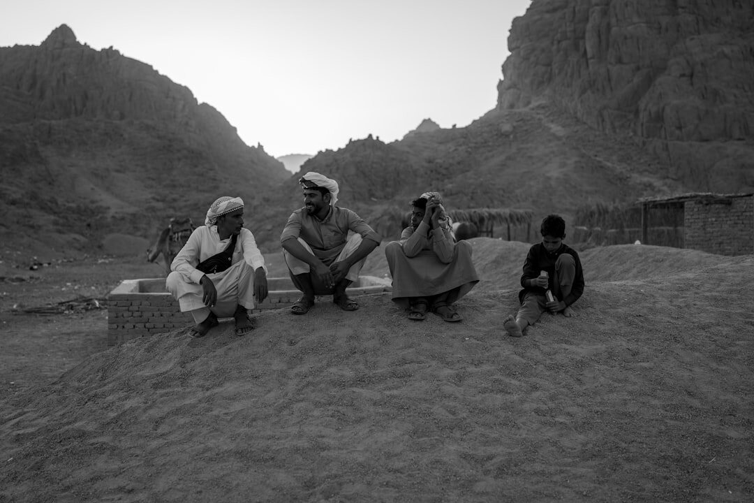 documentary photographer with locals